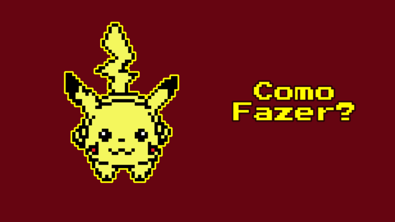 Como Fazer O Pikachu Em Pixel Art