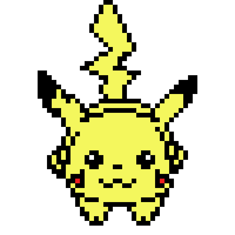 Como Fazer O Pikachu Em Pixel Art