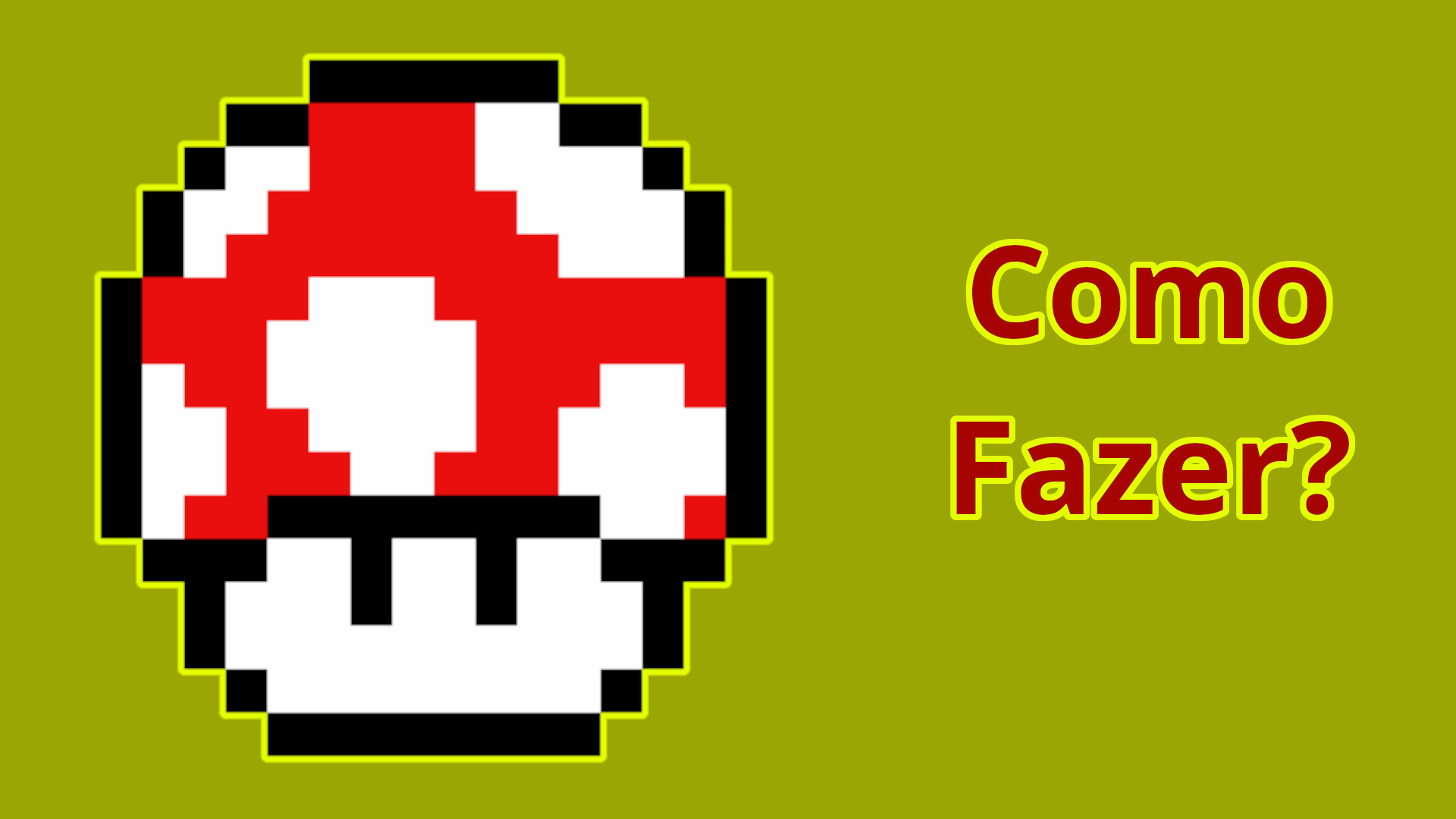 Como Fazer Um Cogumelo Vermelho Em Pixel Art