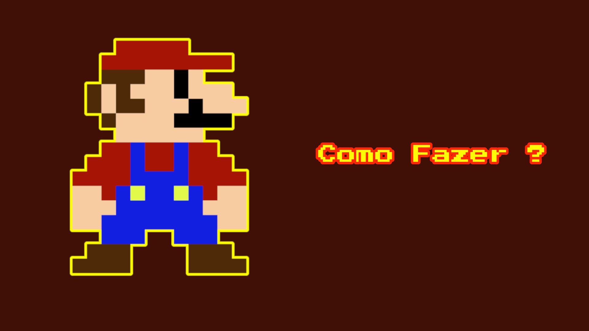 Como Desenhar O Super Mario Em Pixel Art