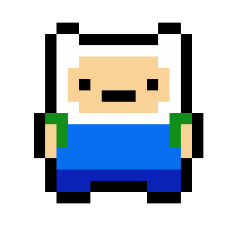 Como Desenhar o Finn Em Pixel Art