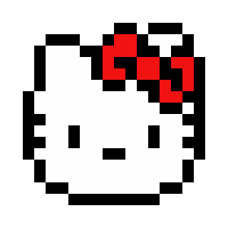 Como Desenhar A Hello Kitty Em Pixel Art - Parte 2