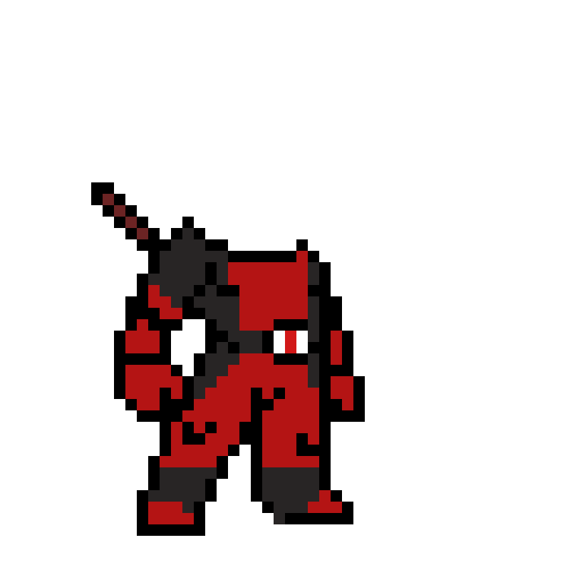 Como Desenhar o Deadpool Em Pixel Art - Parte 3