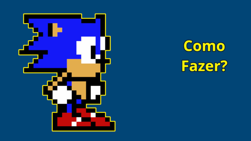 Como Desenhar o Sonic Em Pixel Art