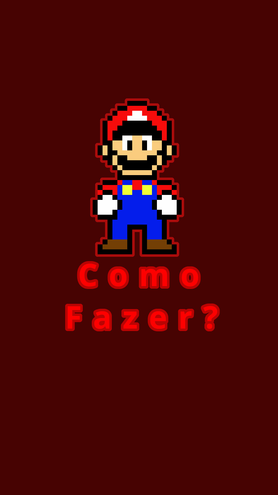 Como Desenhar O Super Mario Bros Em Pixel Art – Parte 3