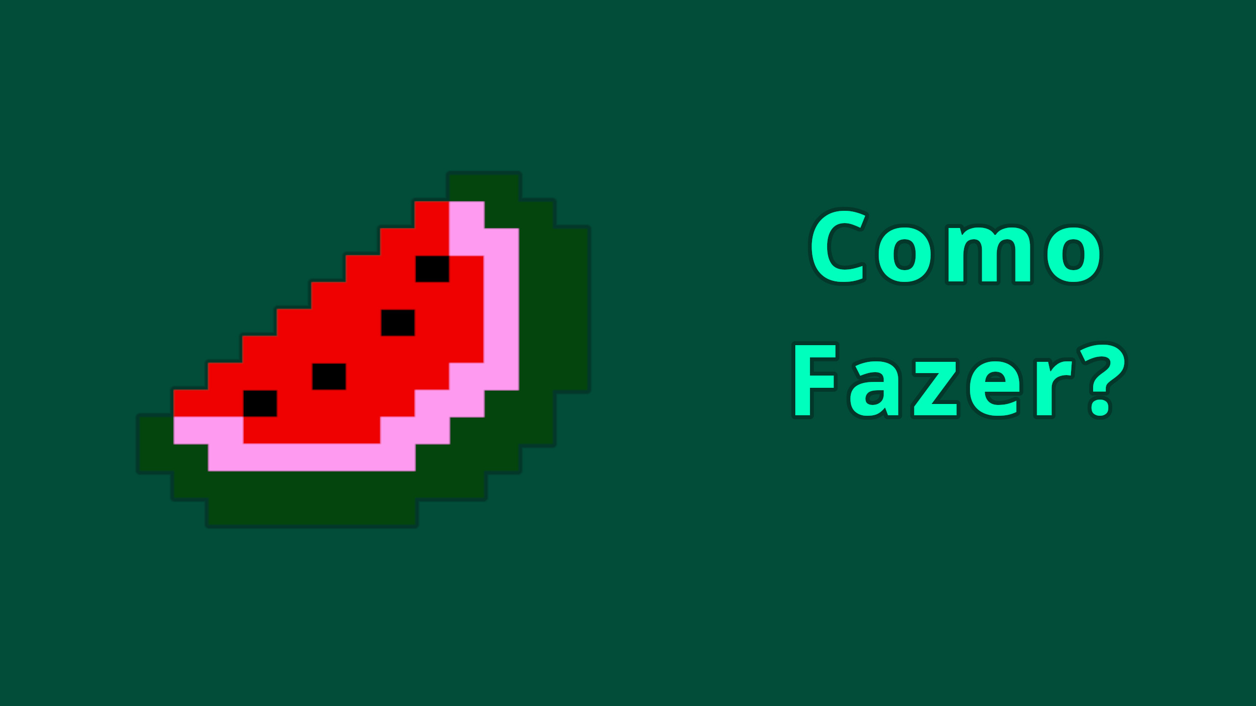 Como Desenhar Uma Melancia Em Pixel Art