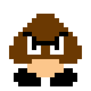 Como Desenhar O Goomba Em Pixel Art
