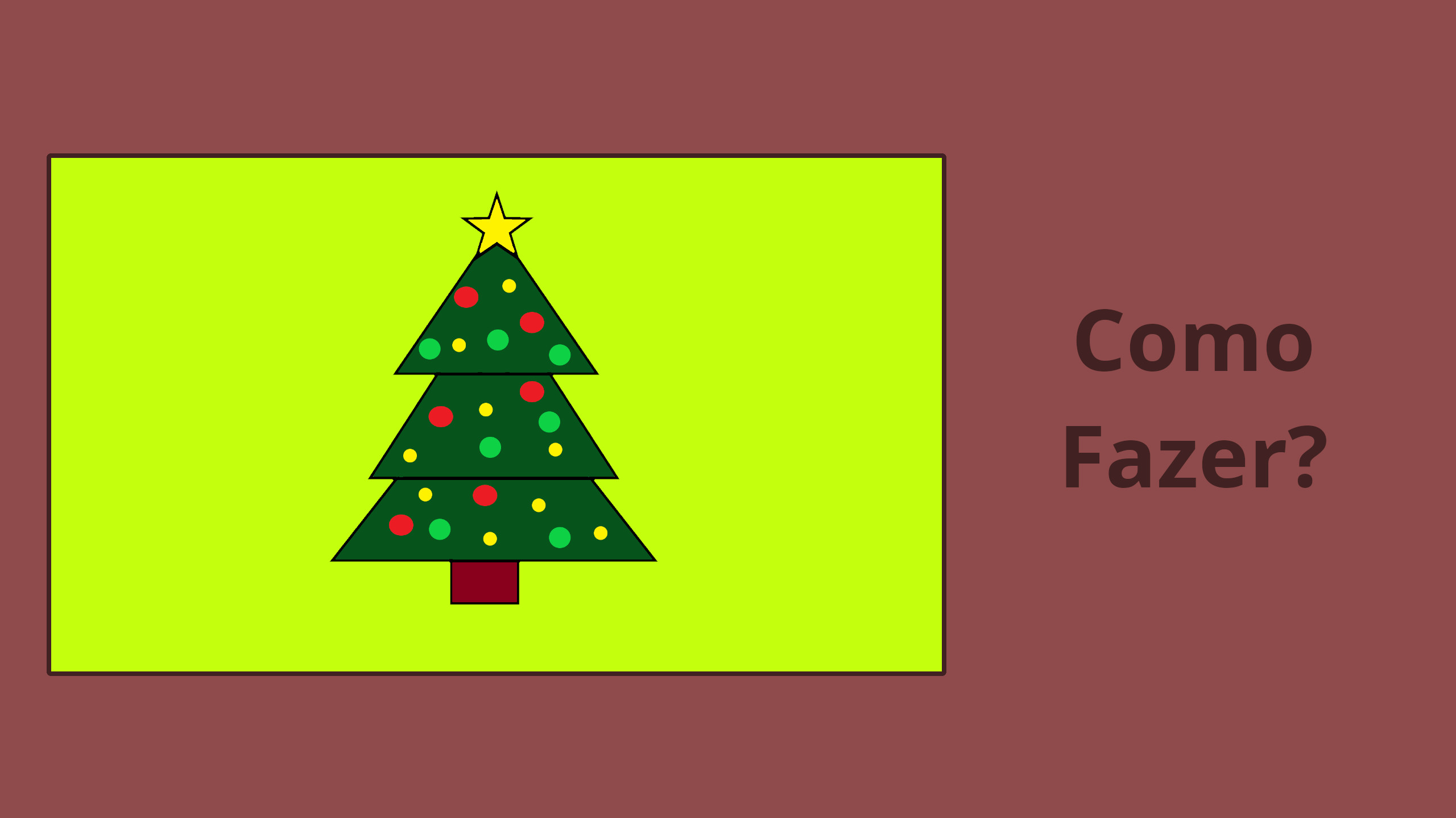 Como Desenhar Uma Árvore de Natal